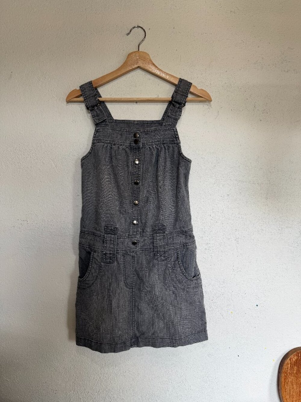 Vintage Grey Denim Skirt Jumper/Dress